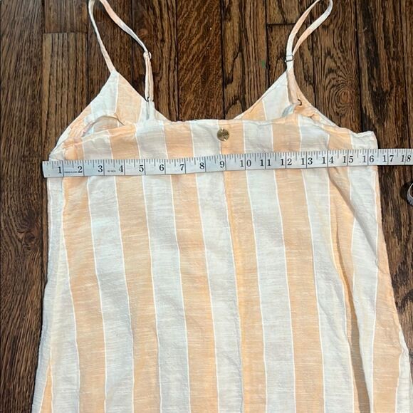 RipCurl linen Cream and White Buttoned Camisole Top - Picture 6 of 7